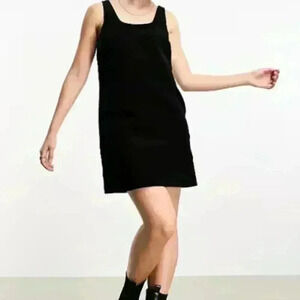 So olive green pinafore dress size s #138